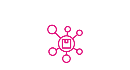 Symbol for an integrated system – all HR processes centrally linked within a single platform.