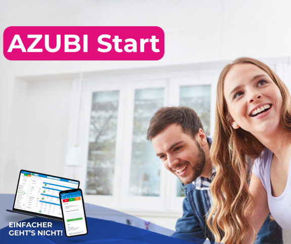 lächelnde Azubis