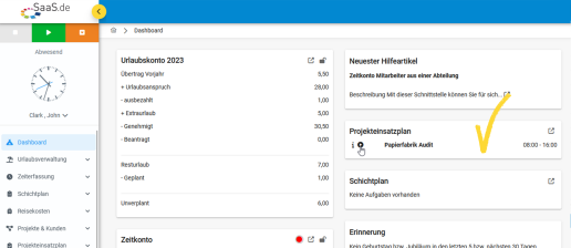 Project management desktop