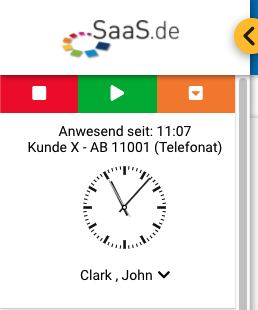 Anwesenheitsstatus Desktop-Uhr