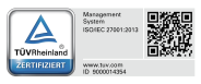 TÜV Rheinland Zertifiziert (ISO_IEC 27001_2013)